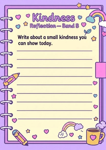 Free Kindness Copywork Pack (K–6)