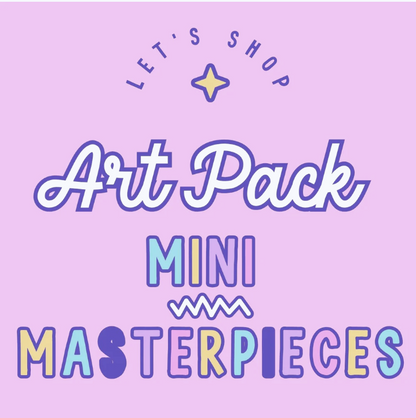 Little Keeps Mini Masterpieces Art Pack - Kids Art Activity Printable for Homeschool K-6

