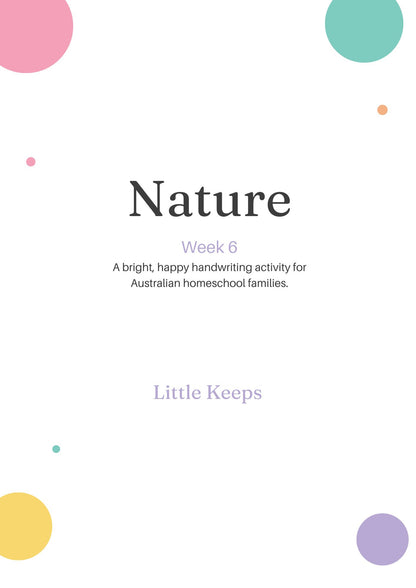 Little Keeps SEL (Social-Emotional Learning) Copywork Program