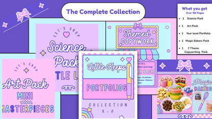 Little Keeps Complete Homeschool Bundle - Portfolio Art Science Cooking SEL Printables for K-6